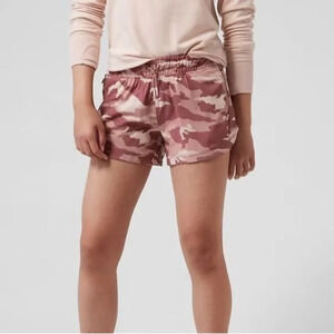 Athleta Girl All Play Shorts Camo Pink Athletic Wear 3"